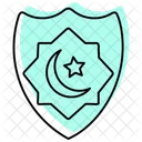 Islamic Crown Color Shadow Thinline Icon Icon