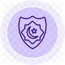 Islamic Crown Line Icon Icon