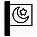 Islamic Flag Flag Crescent And Star Icon