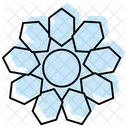 Islamic Geometry Color Shadow Thinline Icon Icon