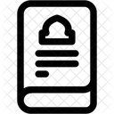 Islamic Bank User Interface Black Outline アイコン