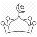 Islamic Shield Thinline Icon Symbol