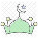 Islamic Shield Lineal Color Icon Icon