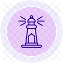 Islamisches Leuchtturm Liniensymbol Symbol