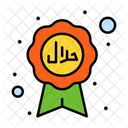 Islamisches Abzeichen Halal Abzeichen Symbol