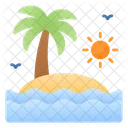 Island Summer Holidays Icon