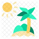Island Summer Tourism Icon