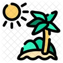 Island Summer Tourism Icon