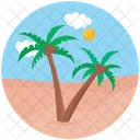 Island Landscape Beach Icon
