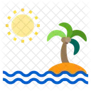 Sea Island Holiday Icon