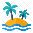 Island Beach Travel Icon