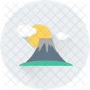 Island Mountain Sun Icon