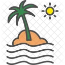 Island Beach Holiday Icon
