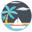 Planning Traveling Beach Icon
