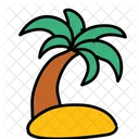 Island Beach Coconut Icon