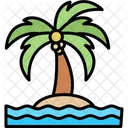 Island Beach Hawaii Icon