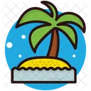 Island Beach Tropical Icon