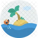Island Beach Sea Icon