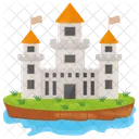 Island Castle Fort Castle Tower Icon