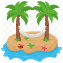 Island Hammock Tropical Island Vacations Icon