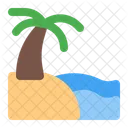 Island Beach Tropical Icon