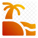 Island Beach Tropical Icon