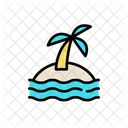 Island Beach Nature Icon