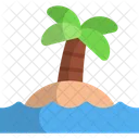 Island Tropical Beach Icon