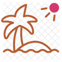 Island Summer Beach Icon