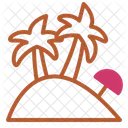 Island Summer Beach Icon