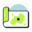 Island Map Vacation Travel Map Icon