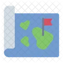 Island Map Hawaii Navigation Icon