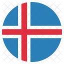 Islande National Pays Icône