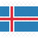 Islande National Pays Icône