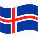 Bandeira Pais Islandia Ícone