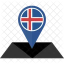 Islandia Bandeira Ícone