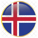 Islandia Nacional Bandeira Ícone