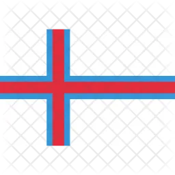 Islas Faroe Flag Icono