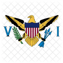 Islas Vírgenes de los Estados Unidos Flag Icono