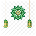 Islmaic lantern with mandala  Icon