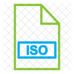 Iso File Icon - Download in Line Style