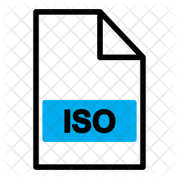 Iso File Icon - Download in Line Style