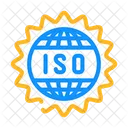 ISO Standard ISO Abzeichen ISO Produkt Symbol