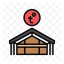 Sotao Isolamento Casa Ícone