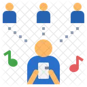 Isolamento Social Ignorar Vicio Em Smartphones Ícone