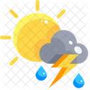Isolated Cloud Isolated Storm Rainy Weather Icon