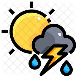 Isolated Thunderstorms  Icon
