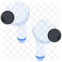 Isometric Wireless Earbuds Icon Icon