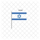 Israel Land Flagge Symbol