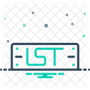 Ist Letter Concept Icon